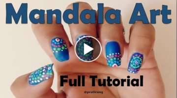 Easy Mandala Art For Beginners | Simple Nail Art Design and Easy to do at Home