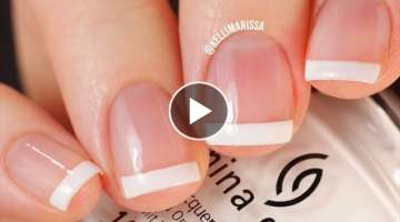The EASIEST French Manicure Nail Tutorial Ever (No Special Tools Needed!) || KELLI MARISSA