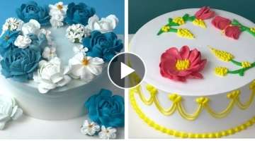 So Simple Flowers Cake Tutorials ForBirthday | How To Make a Cake | CakeDesigns
