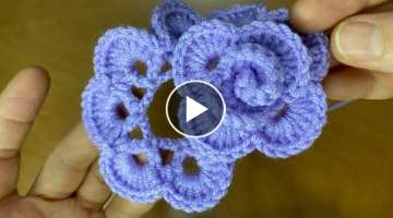 Wow ????Amazing!!!!????✅ you won't Believe I did this /very easy crochet rose motif making for ...