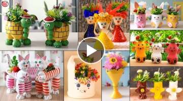 9 Plastic Bottles Craft Ideas, Convert Plastic Bottles Into Beautiful Flower Pots