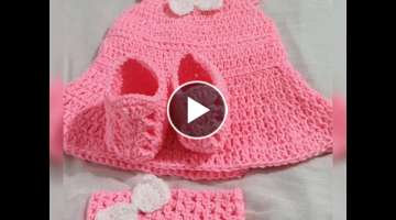 Crochet Simple Baby dress 350/-