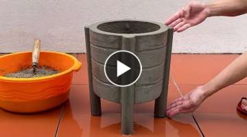 Unique and Creative - How to Make Cement Flower Pots at Home - Great Ideas From Cement