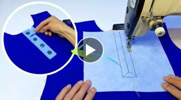 Sewing Secrets And Tricks | Best Technique for Sewing Lover | How to Make Perfect Placket. easy w...
