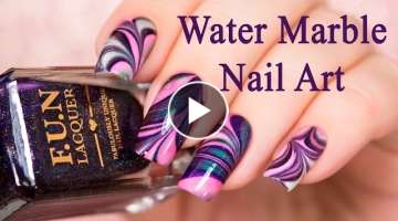 Water Marble Nail Art