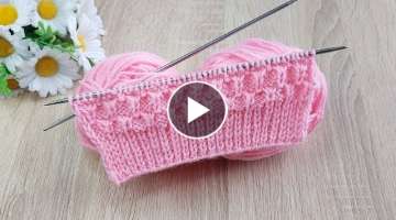 İki şiş kolay örgü yelek model anlatımı ✅Easy knitting crochet patterns