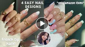 Struggling with Nail Art? ???? How to do a French Tip Hack & Easy Nail Art for Beginners ????????