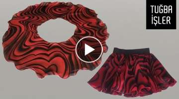 Full Circle Skirt Cutting and Sewing | Tuğba İşler