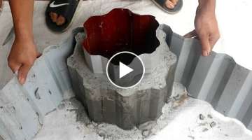 Make Nice Flower Pots For garden / Ideas From Cement / Design Plant Pots Beautiful At Home