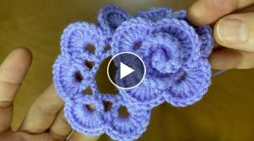 Wow ????Amazing!!!!????✅ you won't Believe I did this /very easy crochet rose motif making for ...