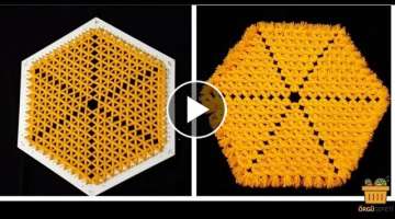 Kasnak ile lif modeli yapımı How to Loom Knit design crochet