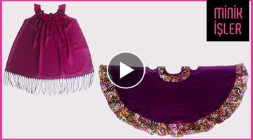 Very Easy 2 Type of Baby Frock Cutting and Sewing | Minik İşler