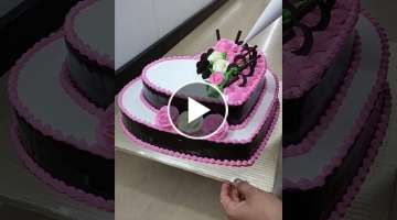 new Dil shape cake designing love cake