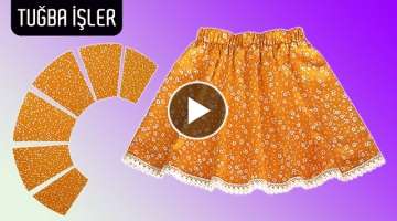 6 Pieces Kids Skirt Cutting and Sewing (Age 4) | Tuğba İşler